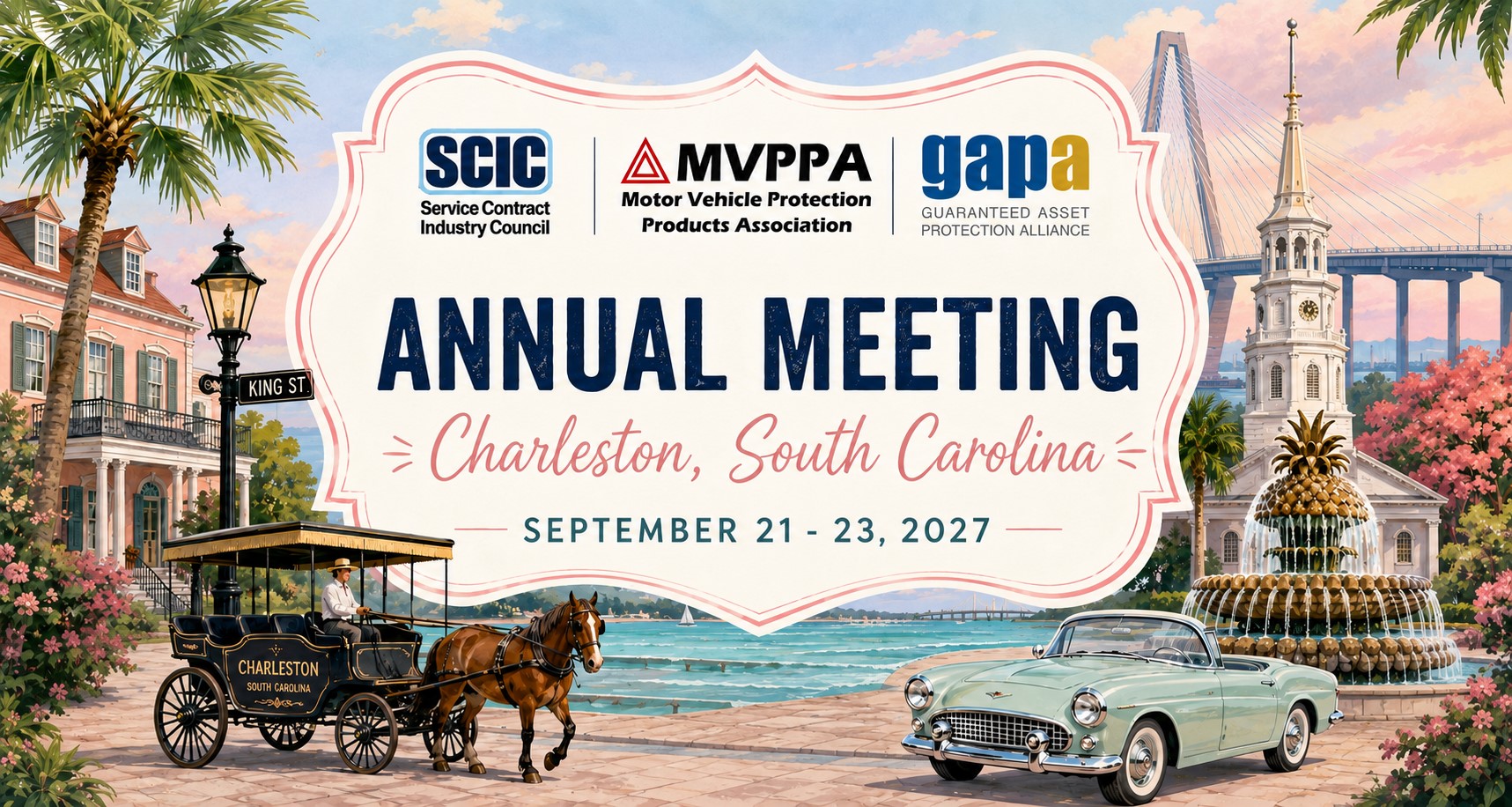 SCIC, MVPPA, GAPA Annual Meeting - Charleston, SC, September 21-23, 2027